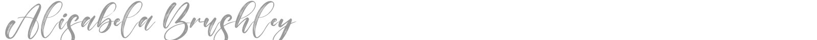 Alisabela Brushley font preview